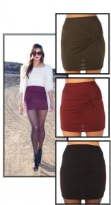 knotted skirt